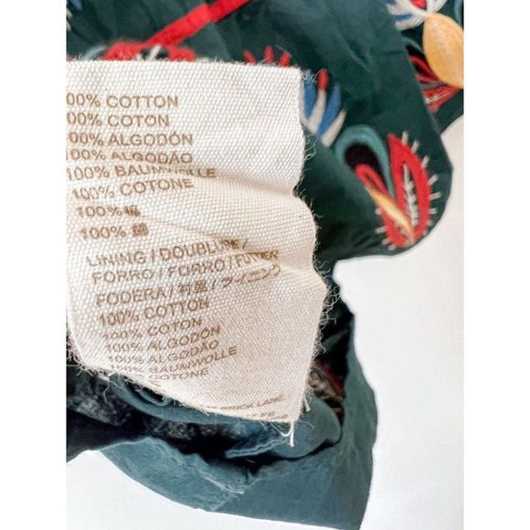 NWT Anthropologie Let Me Be Green Embroidered Mini Tunic Dress Long Sleeves - Picture 9 of 9